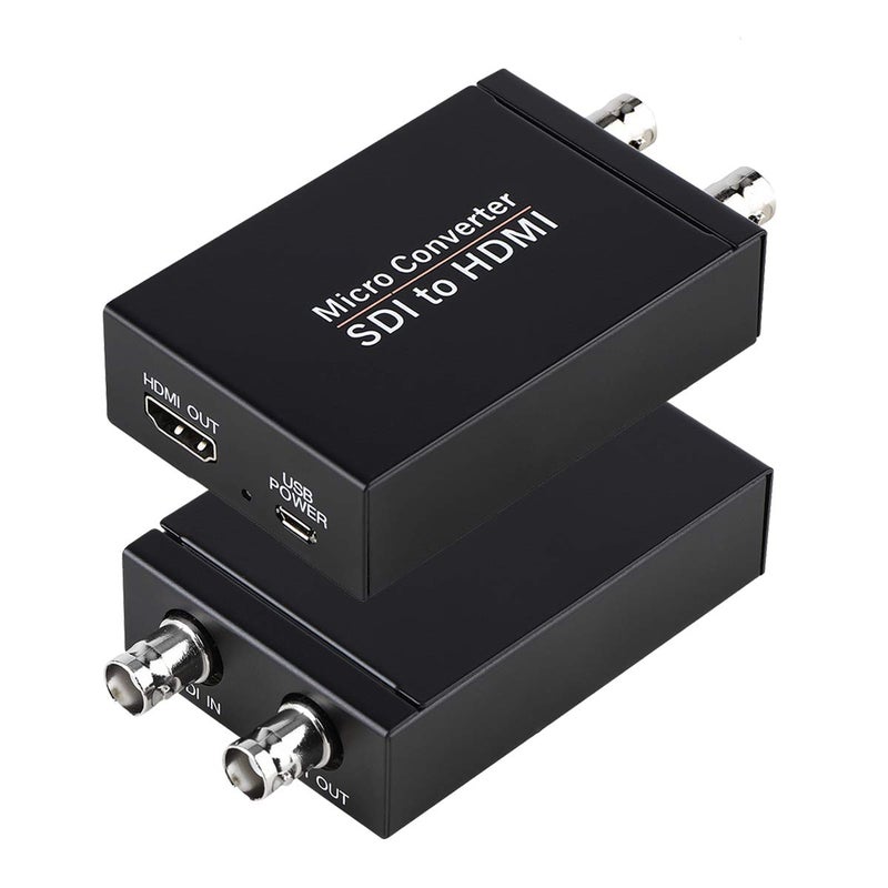 ENBUER SDI to HDMI Converter - 3G/HD/SD-SDI Adapter With Auto Format Detection, Video Converter and Stereo Audio De-embedder - Image 1